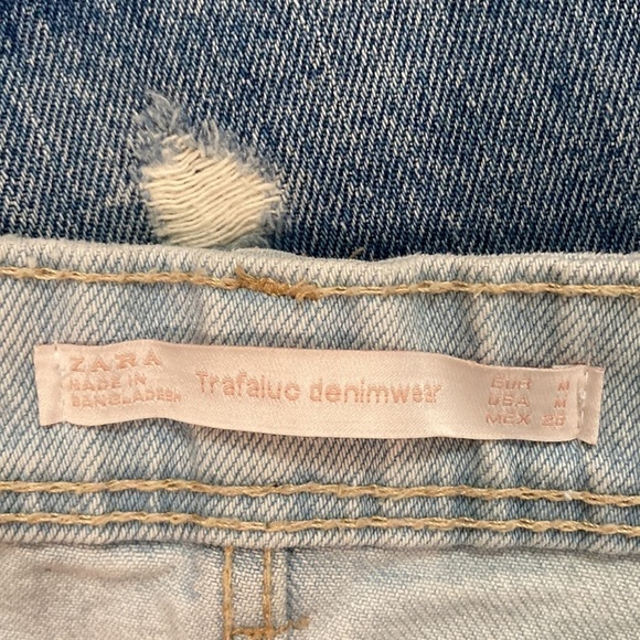 ZARA Light Blue Denim Jean Mini Skirt medium​ - Picture 11 of 11